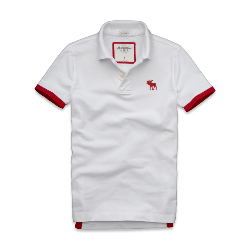 Abercrombie Fitch Hombres Polo Corto Remera AF7076